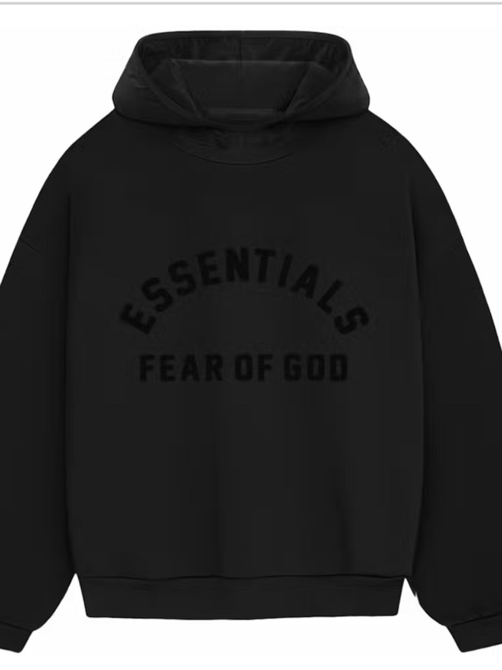 ESSENTIALS Fear of God Black Hoodie